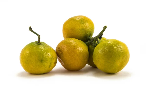 Tangerines on a white background — Stock Photo, Image