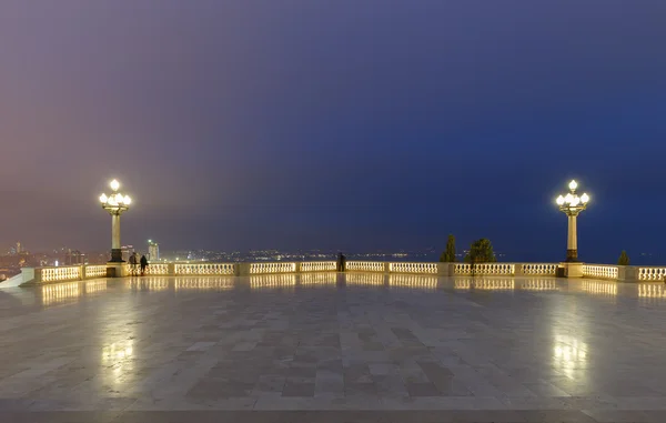 Blick vom Hochlandpark in Baku — Stockfoto