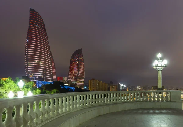 Flame Towers in Baku — Stock Photo, Image