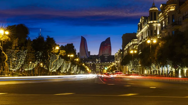 Oilers perspectiva em Baku — Fotografia de Stock