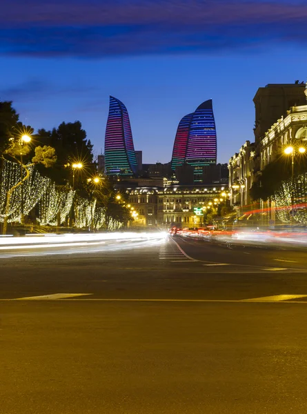 Oilers perspectiva em Baku — Fotografia de Stock