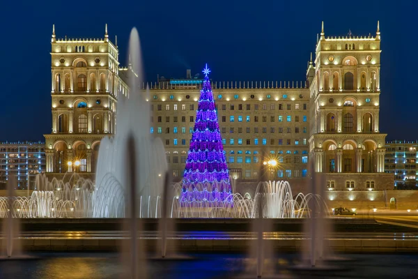 Главная елка Баку — стоковое фото