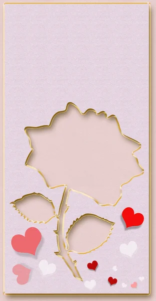 Carte postale au jour de la Saint-Valentin — Photo
