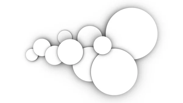 O fundo com círculos em um fundo branco — Fotografia de Stock