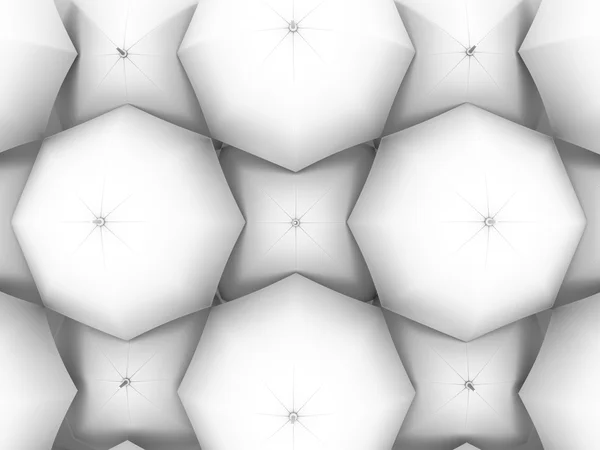 Фон білих парасольок — стокове фото