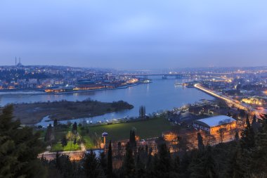 Istanbul 'un görünümünden uyanık