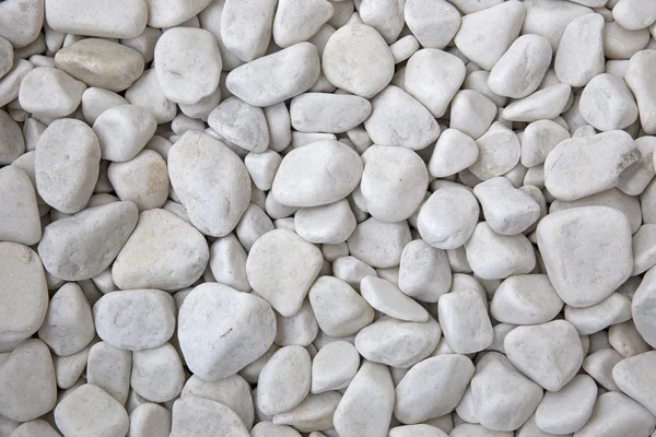 Weiße Kieselsteine am Strand — Stockfoto