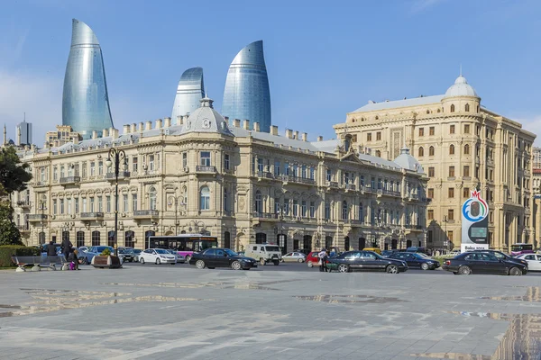 Praça Azneft em Baku — Fotografia de Stock