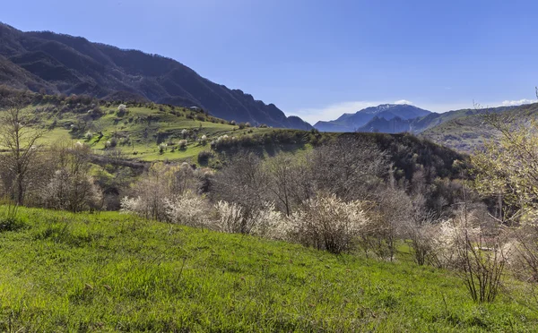 Primavera en las montañas cerca del pueblo de Lahij Azerbaiyán — Foto de Stock