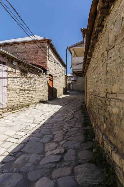 Vecchia strada nel villaggio di Lahij Azerbaijan — Foto Stock