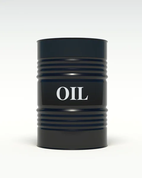 Oil barrels on a white background — Stock Photo, Image