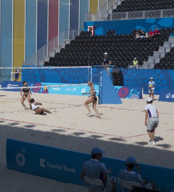 Bakü, Azerbaycan-ilk Avrupa Oyunlar-Haziran 20,2015-plaj voll