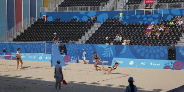 Bakü, Azerbaycan-ilk Avrupa Oyunlar-Haziran 20,2015-plaj voll