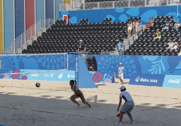 Bakü, Azerbaycan-ilk Avrupa Oyunlar-Haziran 20,2015-plaj voll