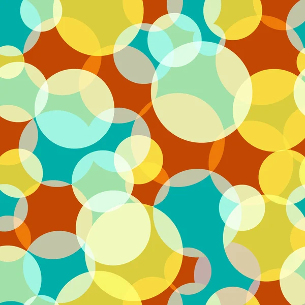 Burbujas abstractas coloridas. Patrón sin costura. Vector — Archivo Imágenes Vectoriales