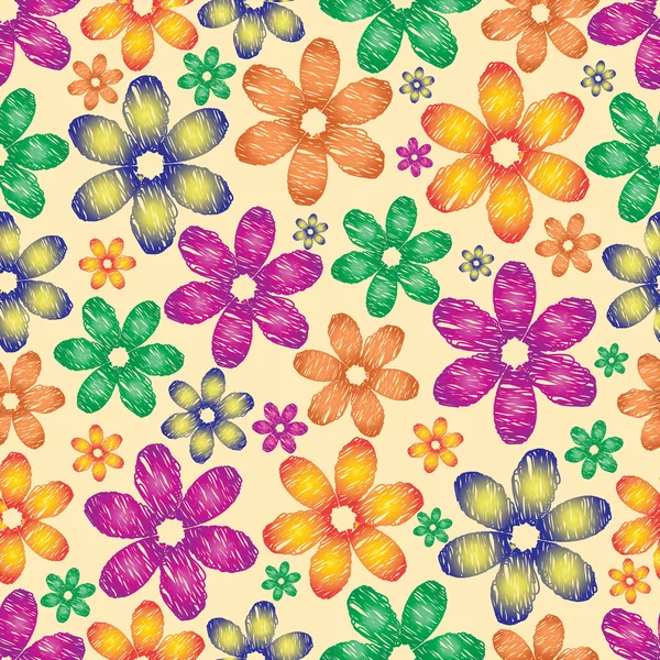 Fondo colorido floral.Vector — Vector de stock