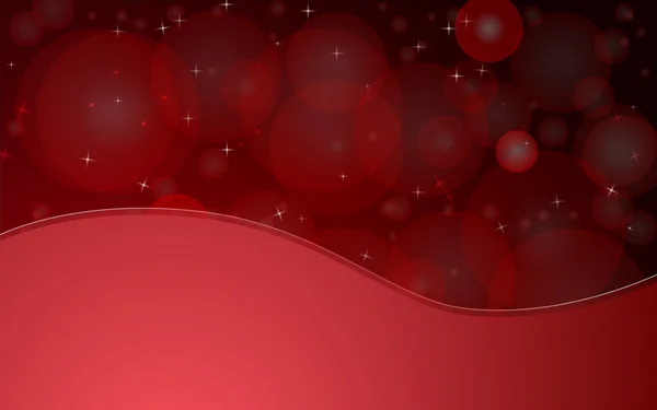 Le fond abstrait rouge est avec des cercles et des étoiles. — Image vectorielle
