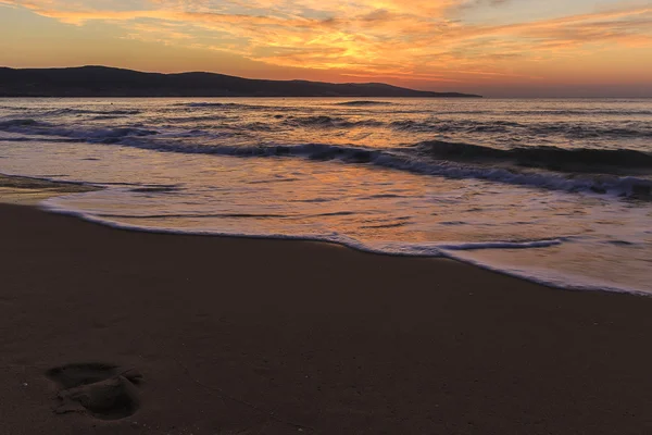 Sunny coast Beach Bulgaristan Sunrise — Stok fotoğraf