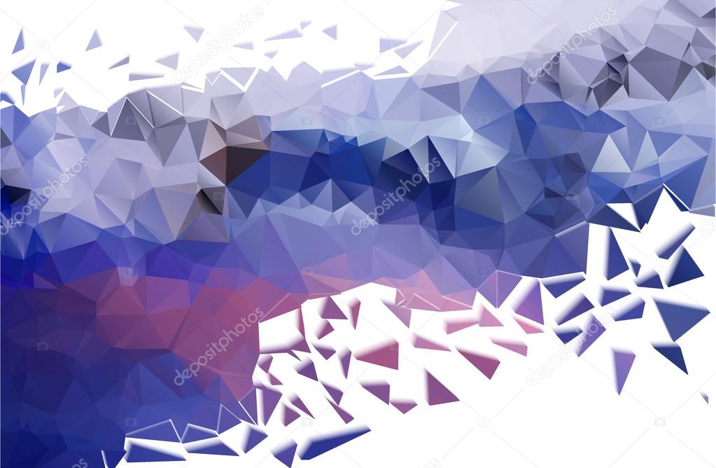 Abstract low poly background is a winter on the topic.Vector