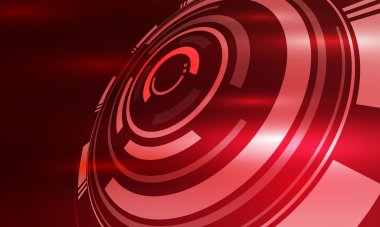 Teknolojik arka plan cut out ve yüzük