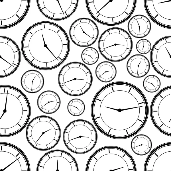 无缝的重复图案的抽象时钟。矢量 — 图库矢量图片
