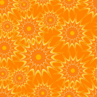 Sorunsuz yinelenen çiçek desenli. Vektör