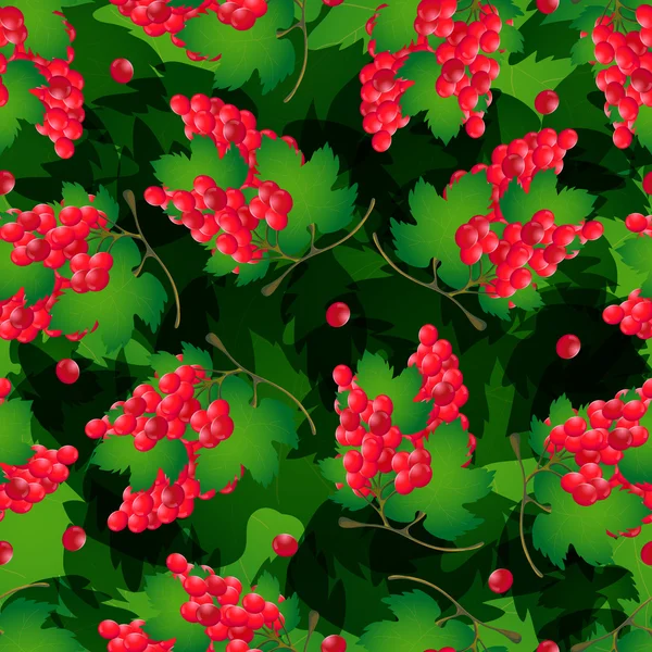 Nahtloses Muster von Trauben mit Blättern — Stockfoto