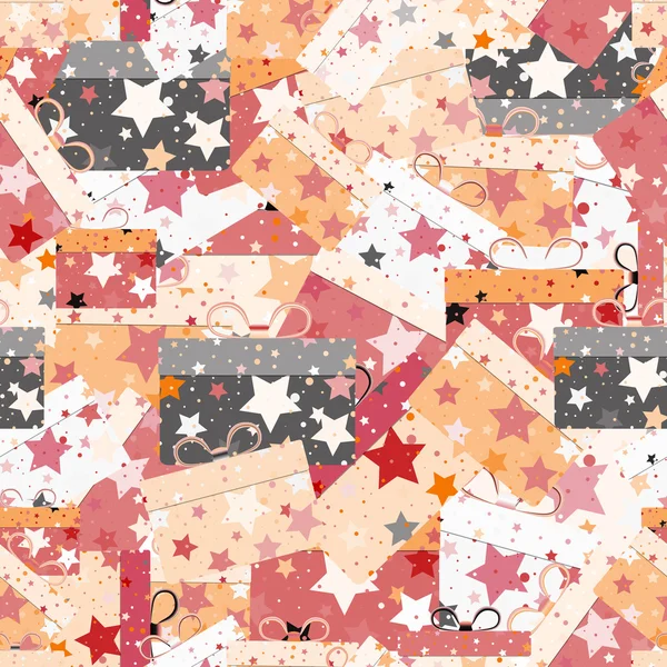 Seamless repeating pattern of gift boxes — Stock Photo, Image