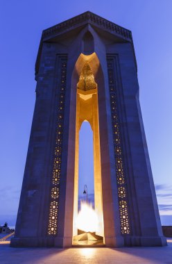 Gündoğumu kahramanları Anıtı. Baku.Azerbaijan