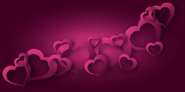 A background of hearts on Valentine 's Day. Vector — стоковый вектор