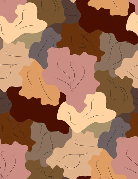 Nahtlos wiederholendes Muster simuliert abstrakte Leaves.vector — Stockvektor