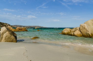 plaj, Sardinya, güneşli bir gün, Ital