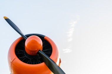 Pervane, eski uçak, portakal, Kuzey Amerika T - 6 g Teksaslı içten yanmalı motor