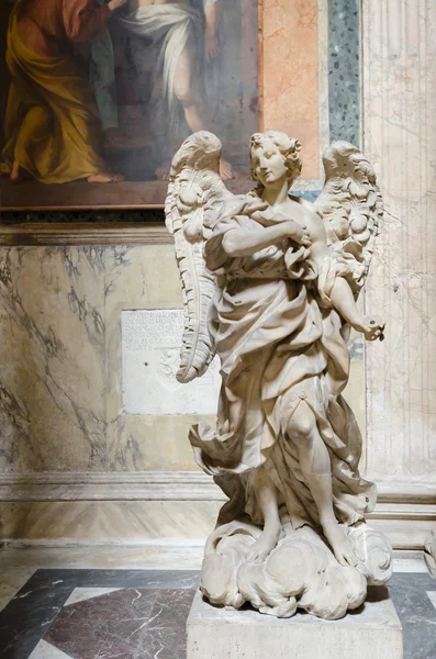 Angel statue, marble, Pantheon, Rome, Italy — Stock Photo, Image