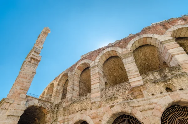 Eski Roma arena, Antik Roma ampitheater Verona, İtalya — Stok fotoğraf