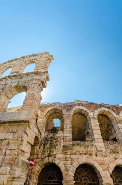 Eski Roma arena, Antik Roma ampitheater Verona, İtalya — Stok fotoğraf