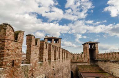 Castelvecchio'yu, kale, Adige Nehri, Verona, Veneto, Ital