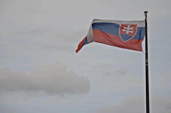 Flaga słowacki — Zdjęcie stockowe