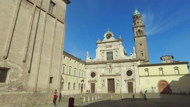 Manastır di San Giovanni Evangelista, Parma — Stok video