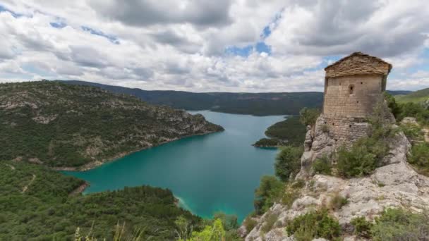 Hermitage van La Pertusa, de provincie van Lleida, Spanje — Stockvideo