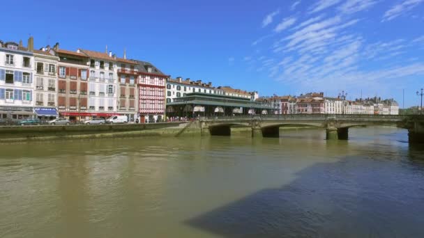 Bayonne Pont Pannecau — Stok video