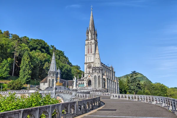 Basílica do Rosário em Lourdes — Fotografia de Stock