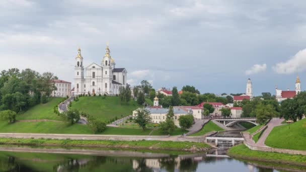 Catedral de Uspensky en Vitebsk — Vídeo de stock