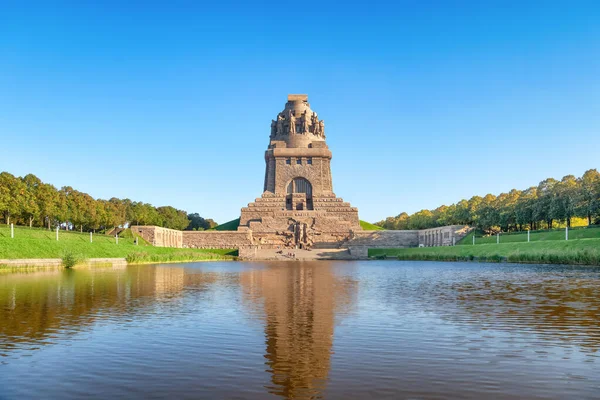 Das 1913 Zum 100 Jahrestag Der Völkerschlacht Errichtete Völkerschlachtdenkmal Leipzig — Stockfoto