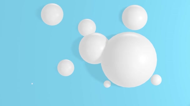 Nafukovací Praskající Bubliny Bezešvé Smyčkové Animace — Stock video