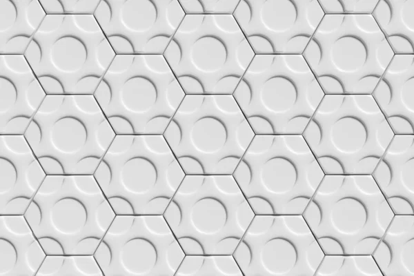 Абстрактный Геометрический Фон Шестиугольными Элементами — стоковое фото