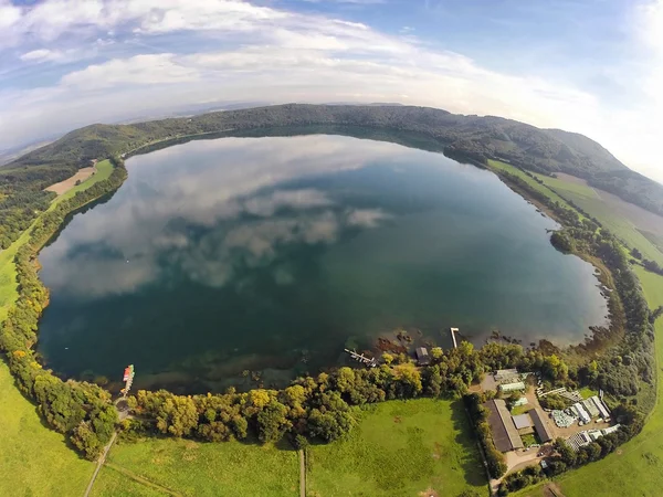 Aerial view on Laacher See — Stock fotografie