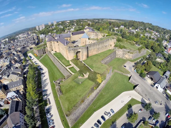 Vista aérea sobre Castelo de Sedan — Fotografia de Stock