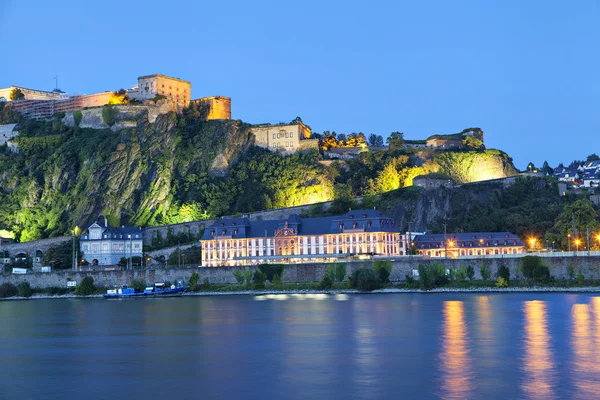 Fästningen ehrenbreitstein i koblenz — Stockfoto