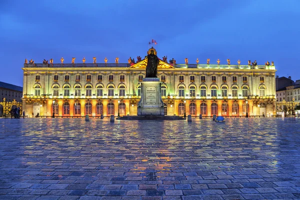 Plaza Stanislas por la noche, Nancy, Francia — Foto de Stock